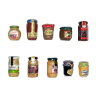 Série complète de 10 fèves Les gourmandises de Mamie 2006