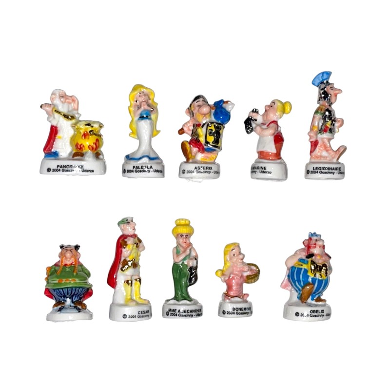 Série complète de 10 fèves Astérix et compagnie 2006
