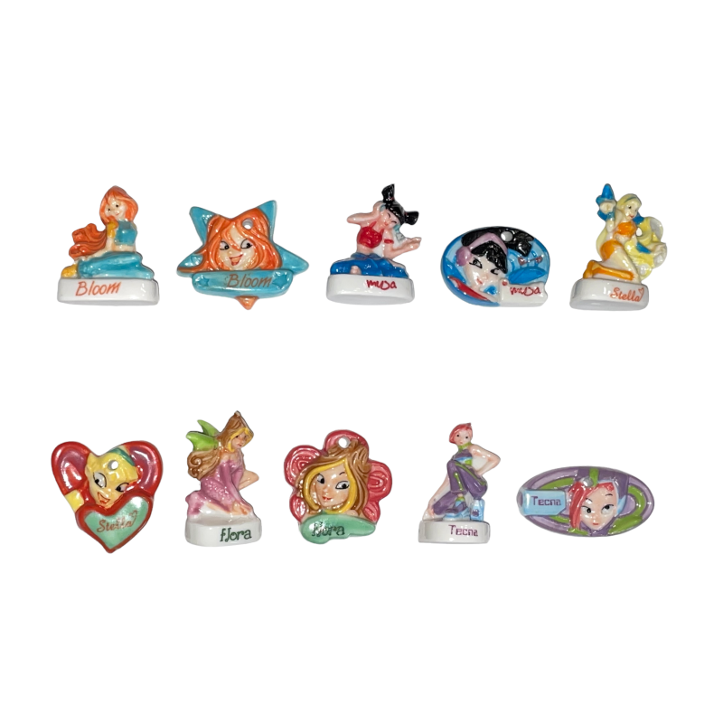 Série complète de 10 fèves Winx 2006