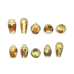 Série complète de 10 fèves Jolies porcelaines 2006