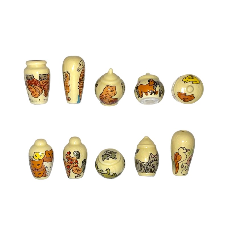 Série complète de 10 fèves Jolies porcelaines 2006