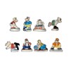 Série complète de 8 fèves Les hippo sportifs 2006