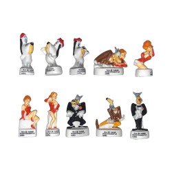 Série complète de 10 fèves Tex Avery 2006