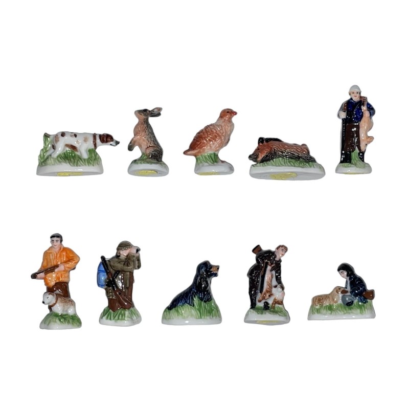 Série complète de 10 fèves La chasse I 2006