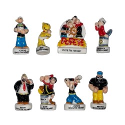 Série complète de 8 fèves Popeye 2006