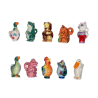 Série complète de 10 fèves Les pichets animaux 2006