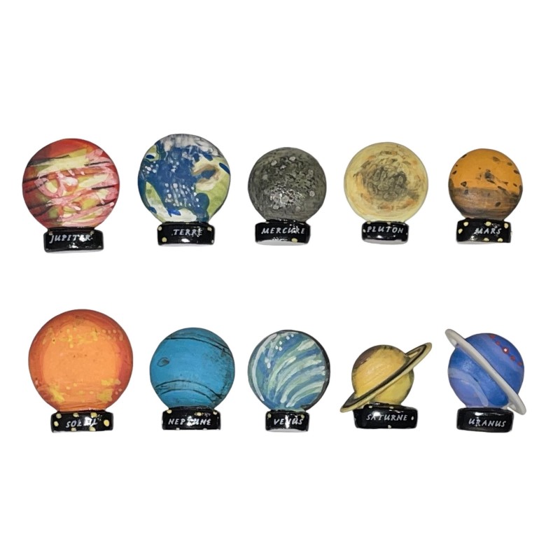 Série complète de 10 fèves L'univers roi I 2006
