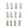 Série complète de 12 fèves Sculptures des rois 2006