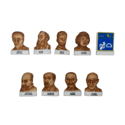 Série complète de 9 fèves Personnalités de Lorraine 2006