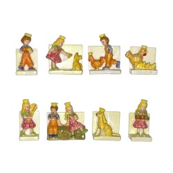 Série complète de 8 fèves Une table de fête pour l'épiphanie 2006