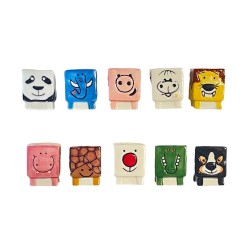Série complète de 10 fèves Animaux cubes 2007