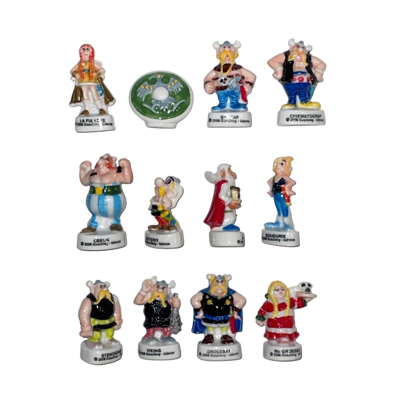 Série complète de 12 fèves Astérix et les Vikings 2007