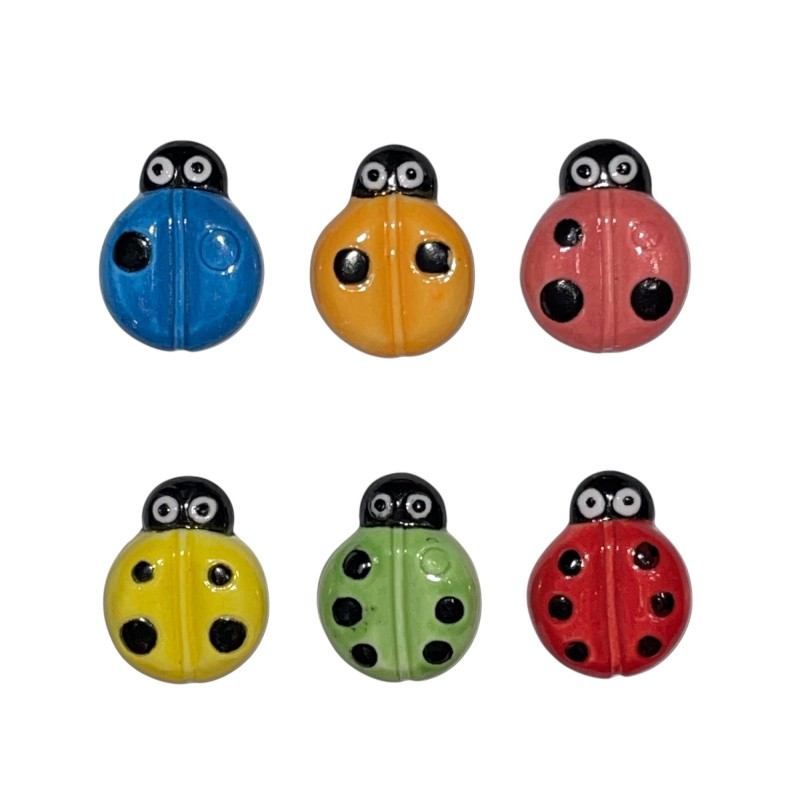 Série complète de 6 fèves Coccinelles demoiselles 2007