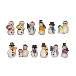 Série complète de 12 fèves Jeux de neige 2007