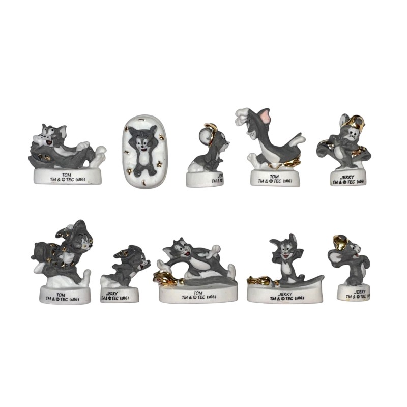 Série complète de 10 fèves Tom et Jerry millénium 2007
