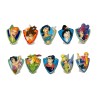 Série complète de 10 fèves Badges Disney 2007