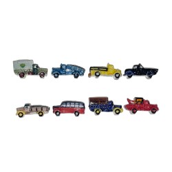 Série complète de 8 fèves Vieux camions 2007