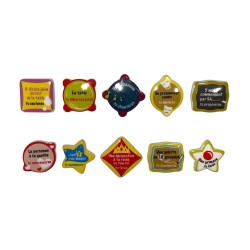 Série complète de 10 fèves Gages hilarants 2007