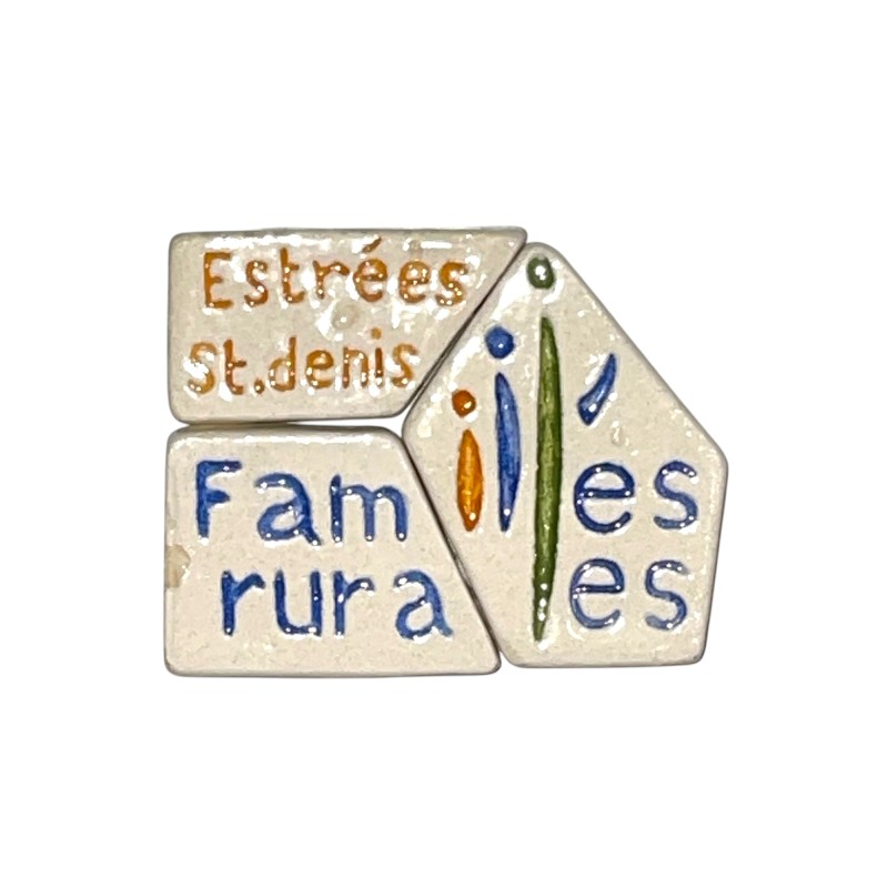 Série complète de 3 fèves Familles rurales - Estrées St Denis 2007