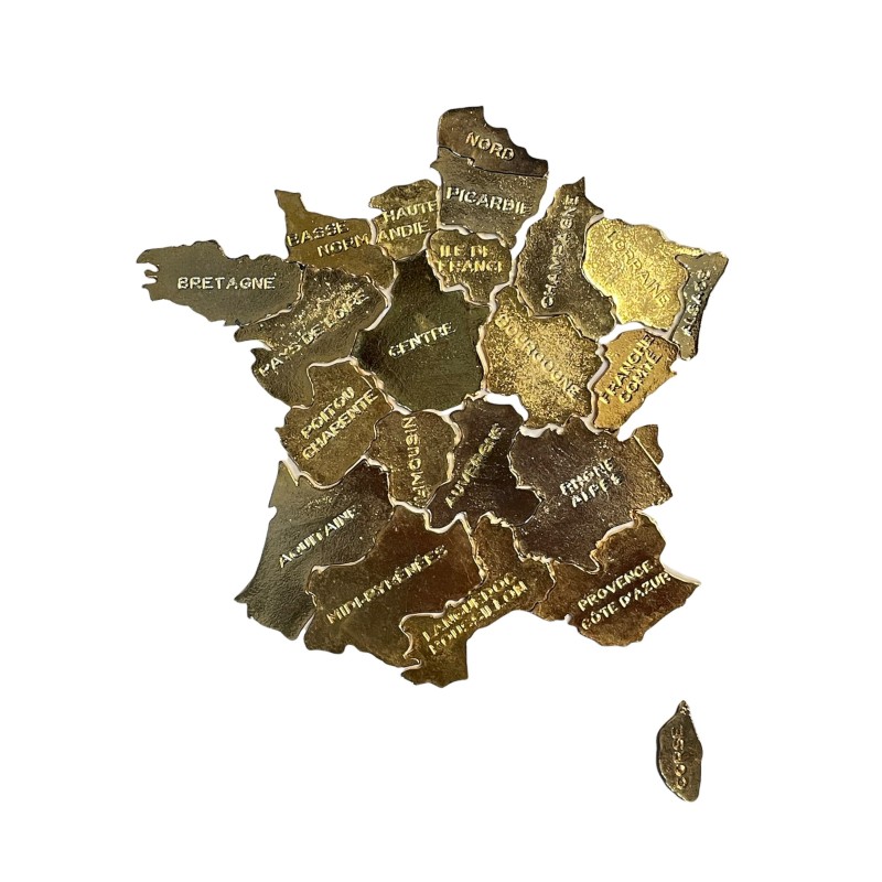 Série complète de 22 fèves Les régions de France