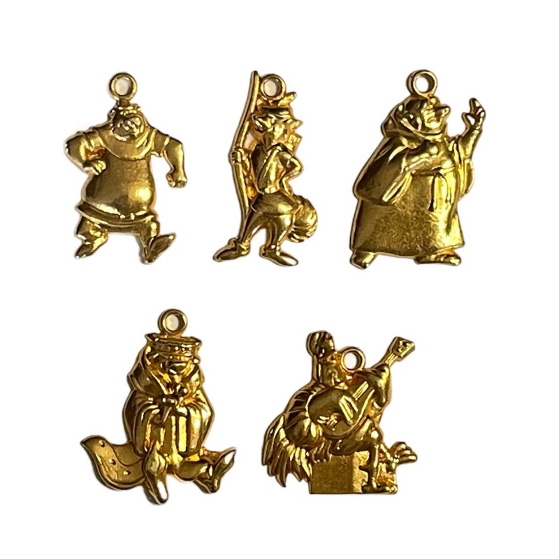 Série complète de 5 fèves Robin des bois