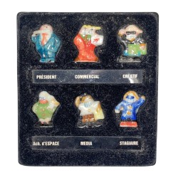 Série complète de 6 fèves Agence de marketing 1994