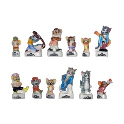 Série complète de 12 fèves Tom et Jerry A 1997