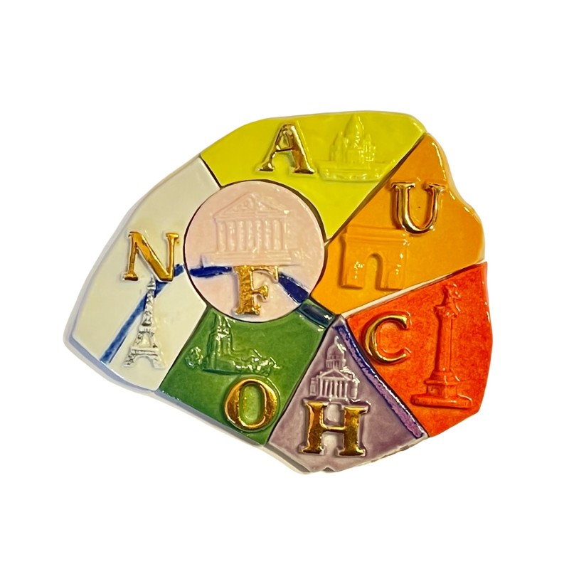 Série complète de 7 fèves Fauchon - Puzzle III 2004