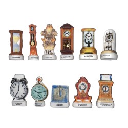 Série complète de 11 fèves Les maitres du temps 2005