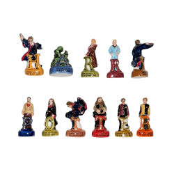 Série complète de 11 fèves ABC Potter 2008