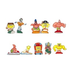 Série complète de 10 fèves Bob l'éponge 2008