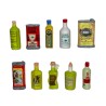 Série complète de 10 fèves Bouteilles d'huile d'olive 2008