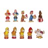 Série complète de 10 fèves Mobiles de bois 2008