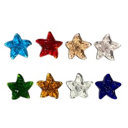 Série complète de 8 fèves Etoiles de verre 2008