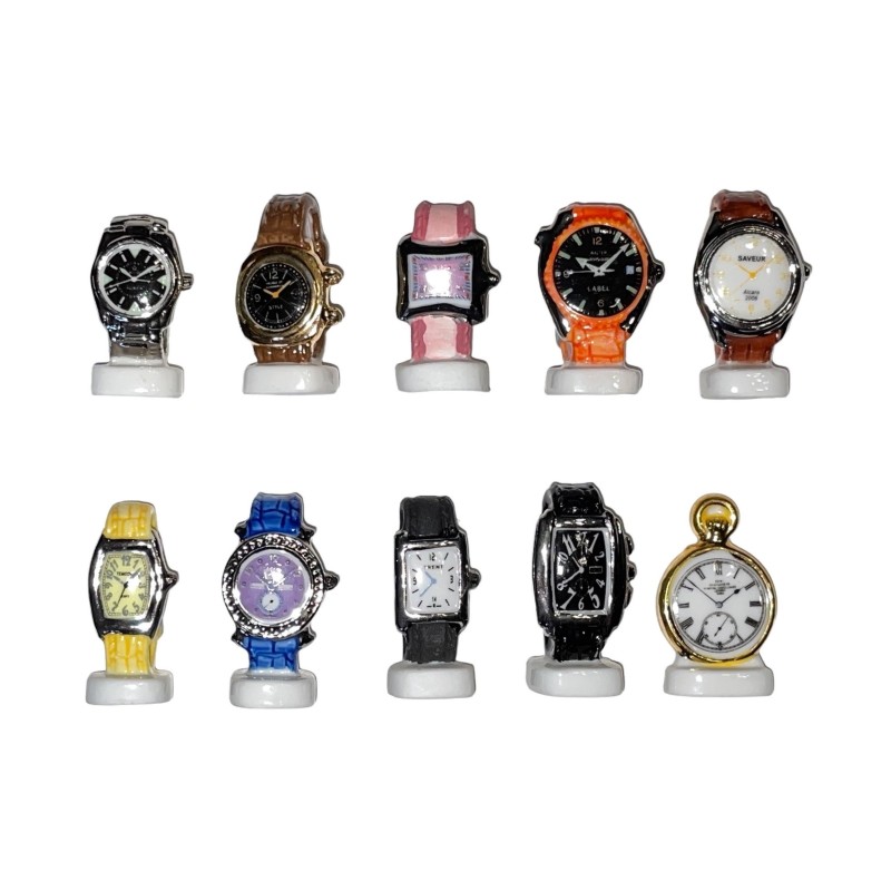 Série complète de 10 fèves L'or du temps 2008