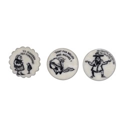 Série complète de 3 fèves Poilane 2008
