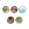 Série complète de 5 fèves Claude Monet 2008
