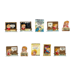Série complète de 10 fèves Blagues à Toto 2008