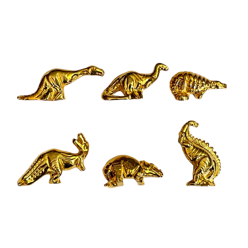 Série complète de 6 fèves Les dinosaures 1994