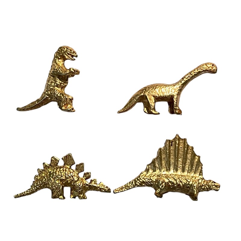 Série complète de 4 fèves Les dinosaures 1994