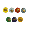 Série complète de 7 fèves Lenôtre - Pomellato 2000