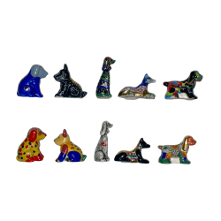 Série complète de 10 fèves Les chiens toucouleurs 2009