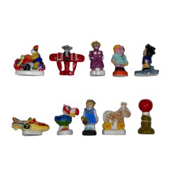 Série complète de 10 fèves Jouets anciens 2009
