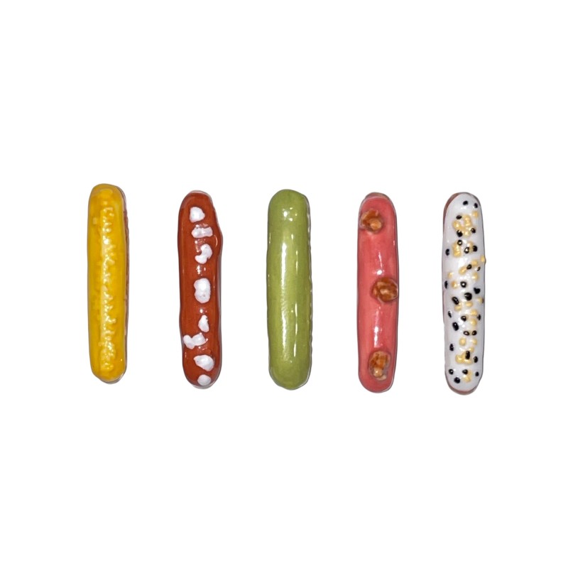 Série complète de 5 fèves Sadaharu Aoki - Eclairs 2009