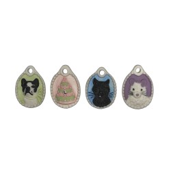 Série complète de 4 fèves Ladurée - Les charms 2009