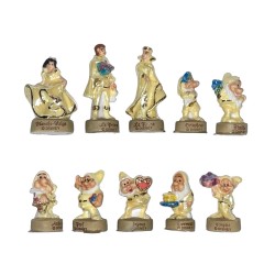 Série complète de 10 fèves Anniversaire de Blanche Neige 2009