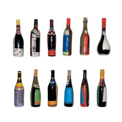 Série complète de 12 fèves Bouteilles régionales 2009