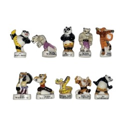Série complète de 10 fèves Kung-fu Panda 2009