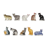 Série complète de 10 fèves Chats coquins 2009