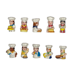 Série complète de 10 fèves La bonne galette des petits pâtissiers 2009